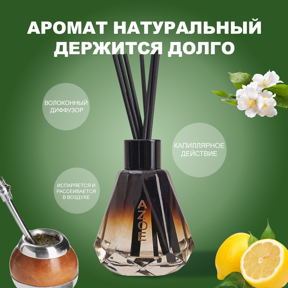 Yerba Mate Aromatherapy, Мята перечная, Аромат для дома, Длинный аромат, 60 мл  #1