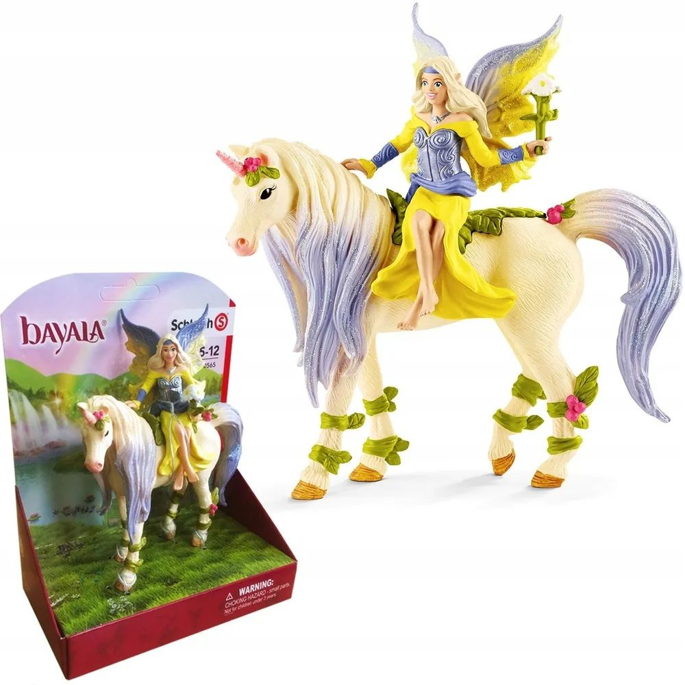 Фигурки Schleich Эльфийка Сера на цветочном единороге 70565, 2 шт.  #1