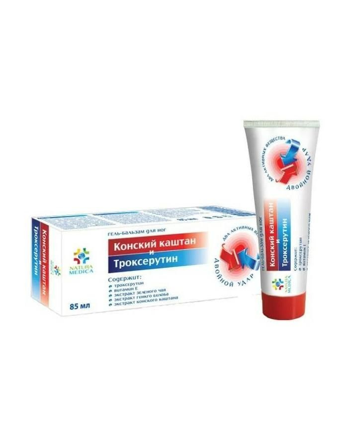 Natura medica Конский каштан и Троксерутин гель-бальзам для ног, гель ...
