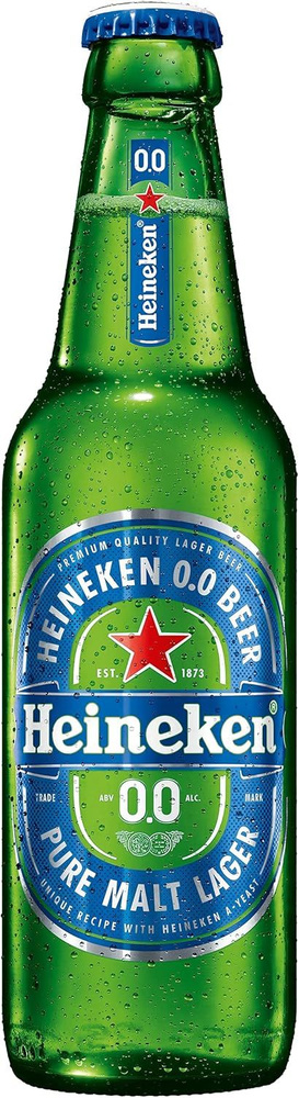 Heineken 0.0 Безалкогольное пиво 330 мл, 1 бутылка, Германия #1