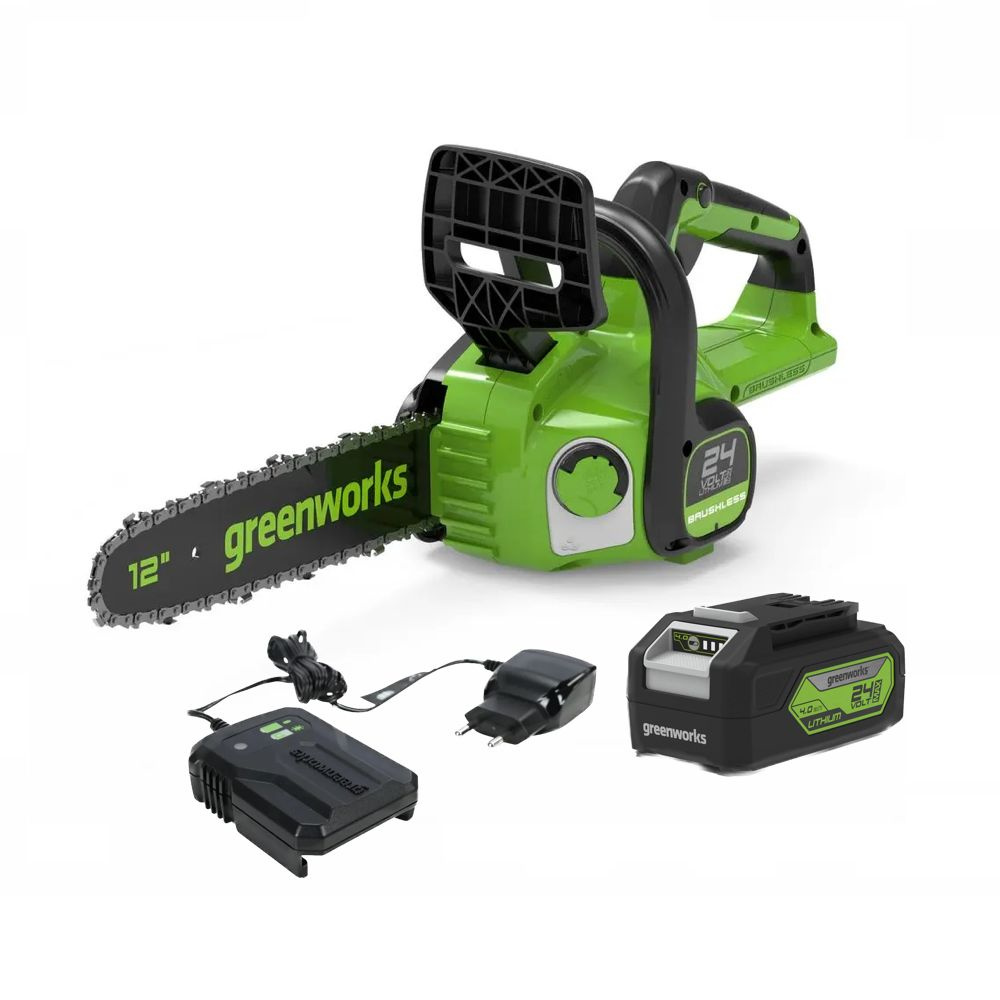 Аккумуляторная цепная пила Greenworks GD24CS30K4 2007007UB #1