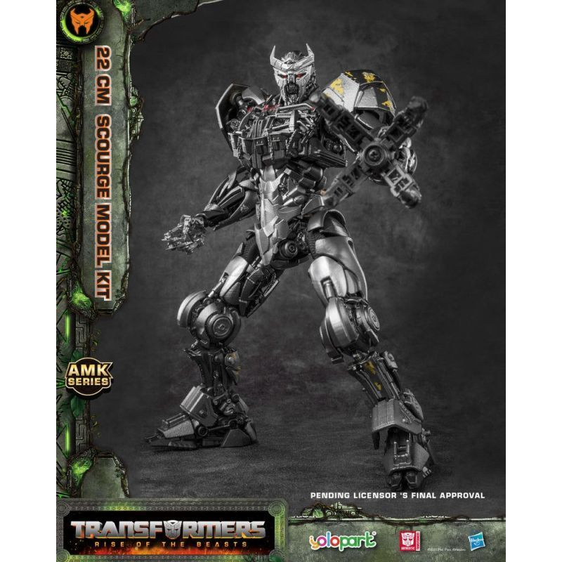 трансформеры игрушки Hasbro YOLOPARK Transformers : AMK Series Rise of the Beasts 22cm Scourge Model #1