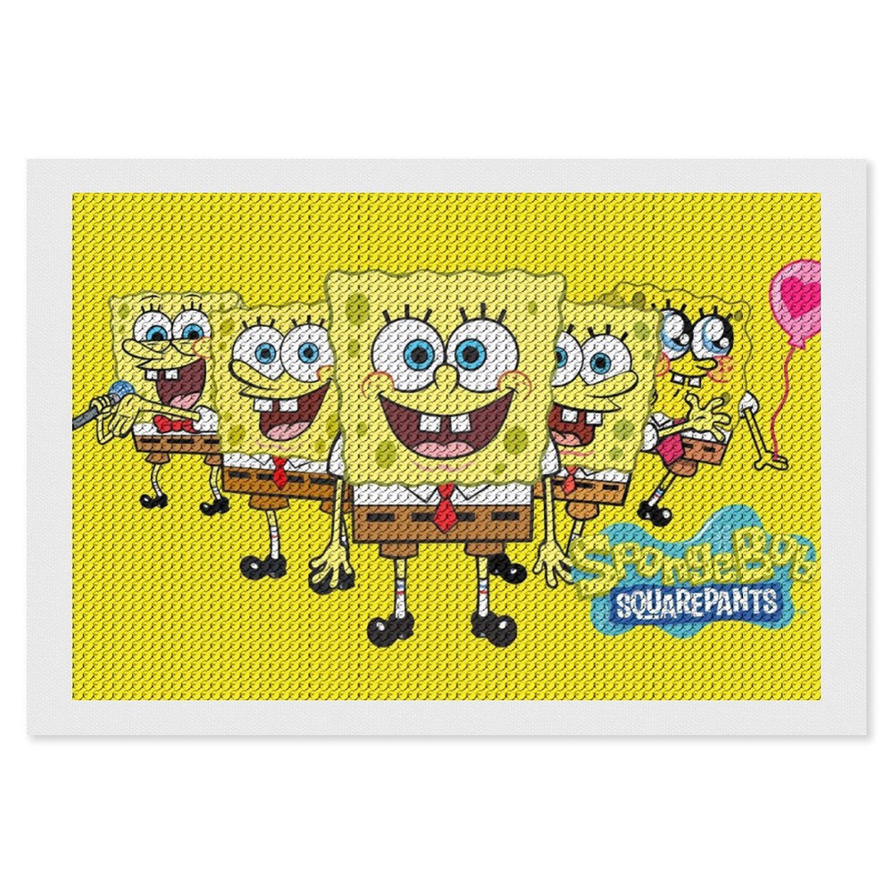 SpongeBob SquarePants Алмазная мозаика Вышивка Живопись Картина стразами 20х30 см  #1