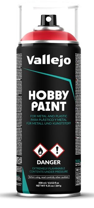 Аэрозольная грунтовка Vallejo серии Aerosol - Bloody Red (400 мл) #1