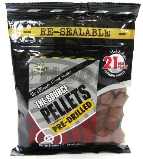 Прикормка Dynamite Baits Source Pre-Drilled Pellets 350g 21mm #1