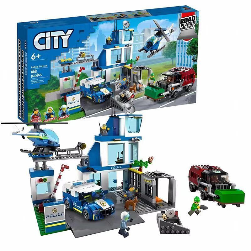 Конструктор LEGO City Police Полицейский участок, 668 деталей, 6+, 60316  #1