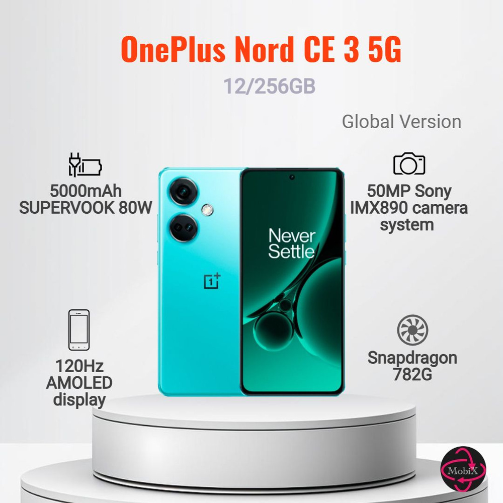 OnePlus Смартфон Nord CE 3 5G EU 12/256 ГБ, синий #1