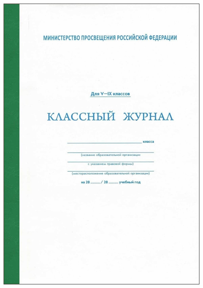 Классный журнал для 5-9 классов (офсет) #1