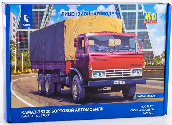 Сборная модель Бортовой автомобиль КАМАЗ-Э5320 (1/43) 1639AVD #1