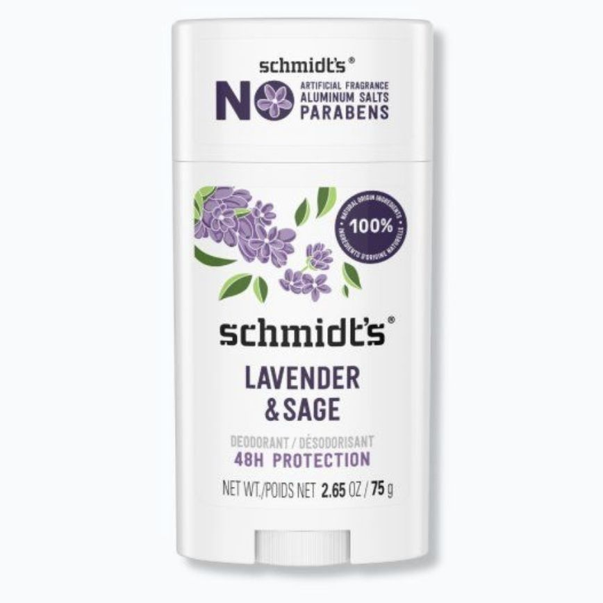 Schmidt's, Натуральный дезодорант, 48 часов, без алюминия, Lavender & Sage, лаванда и шалфей, 75 г  #1