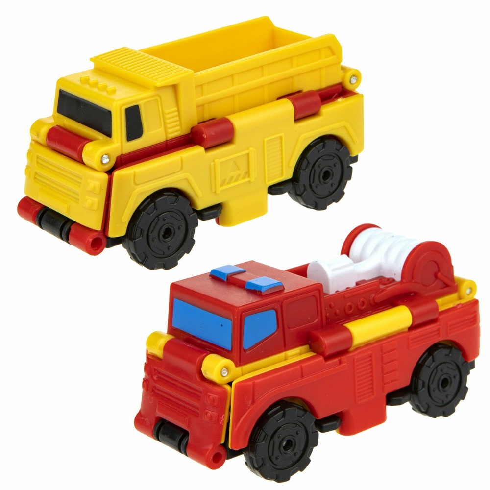 Игрушка транспортная 1TOY Transcar Double Грузовик-Пожарная машина Т18284  #1