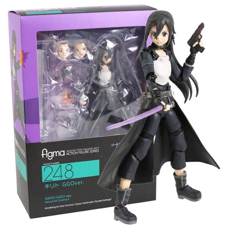 Kirito Asuna Action Figure PVC Коллекционная Модель Игрушки С Игрушечным Мечом  #1