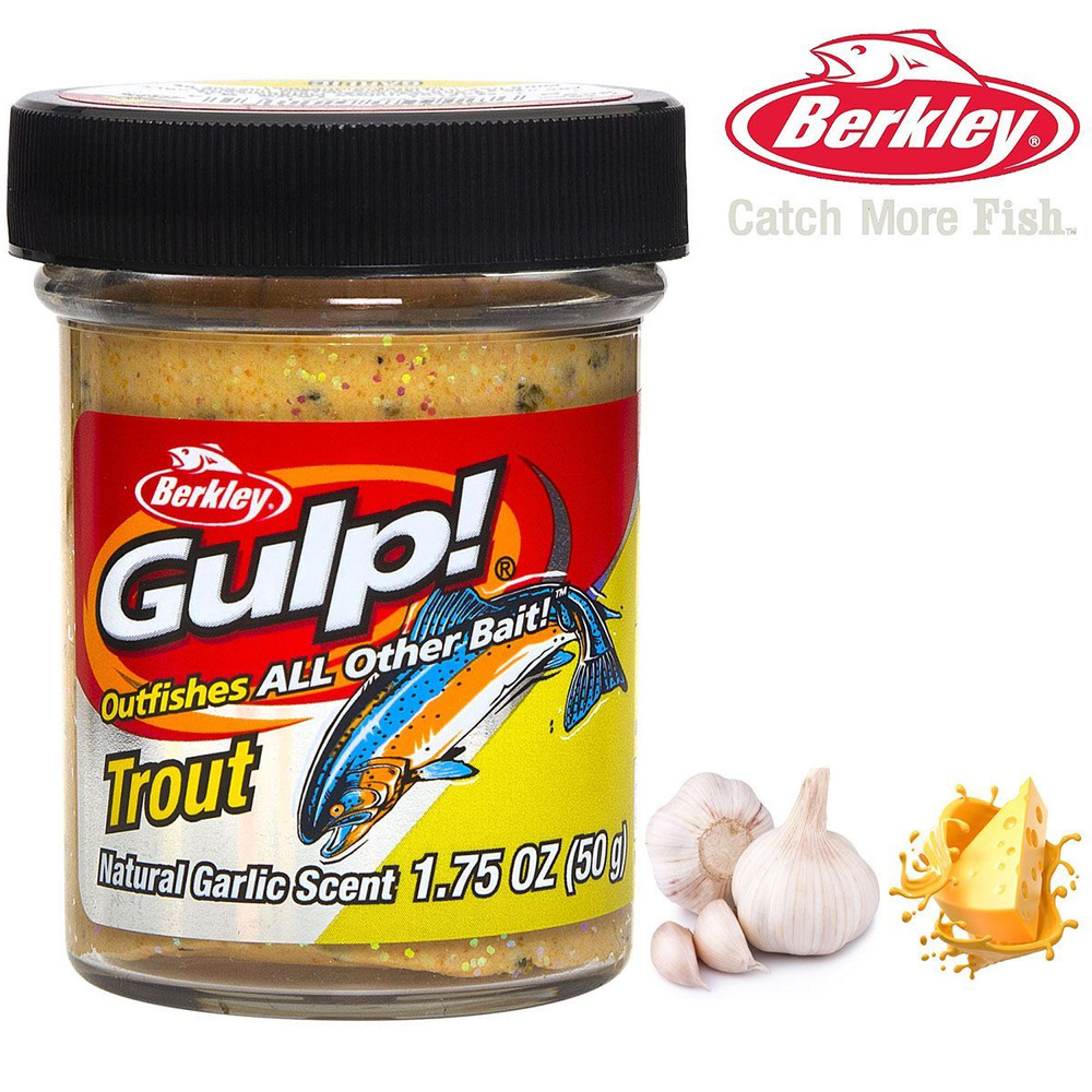 Паста Berkley Gulp Trout Natural Garlic Scent Chunky Cheese 50g #1