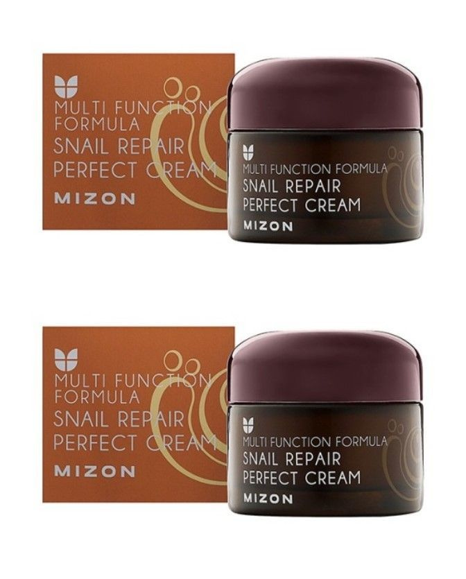 Mizon Питательный крем для лица Snail Repair Perfect Cream, с муцином улитки, 50 мл, 2 шт  #1