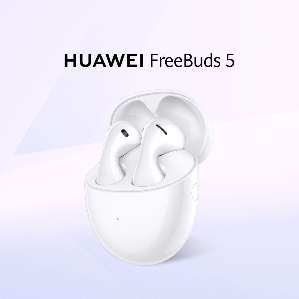 HUAWEI Наушники беспроводные с микрофоном HUAWEI FreeBuds 5, USB Type-C, белый  #1