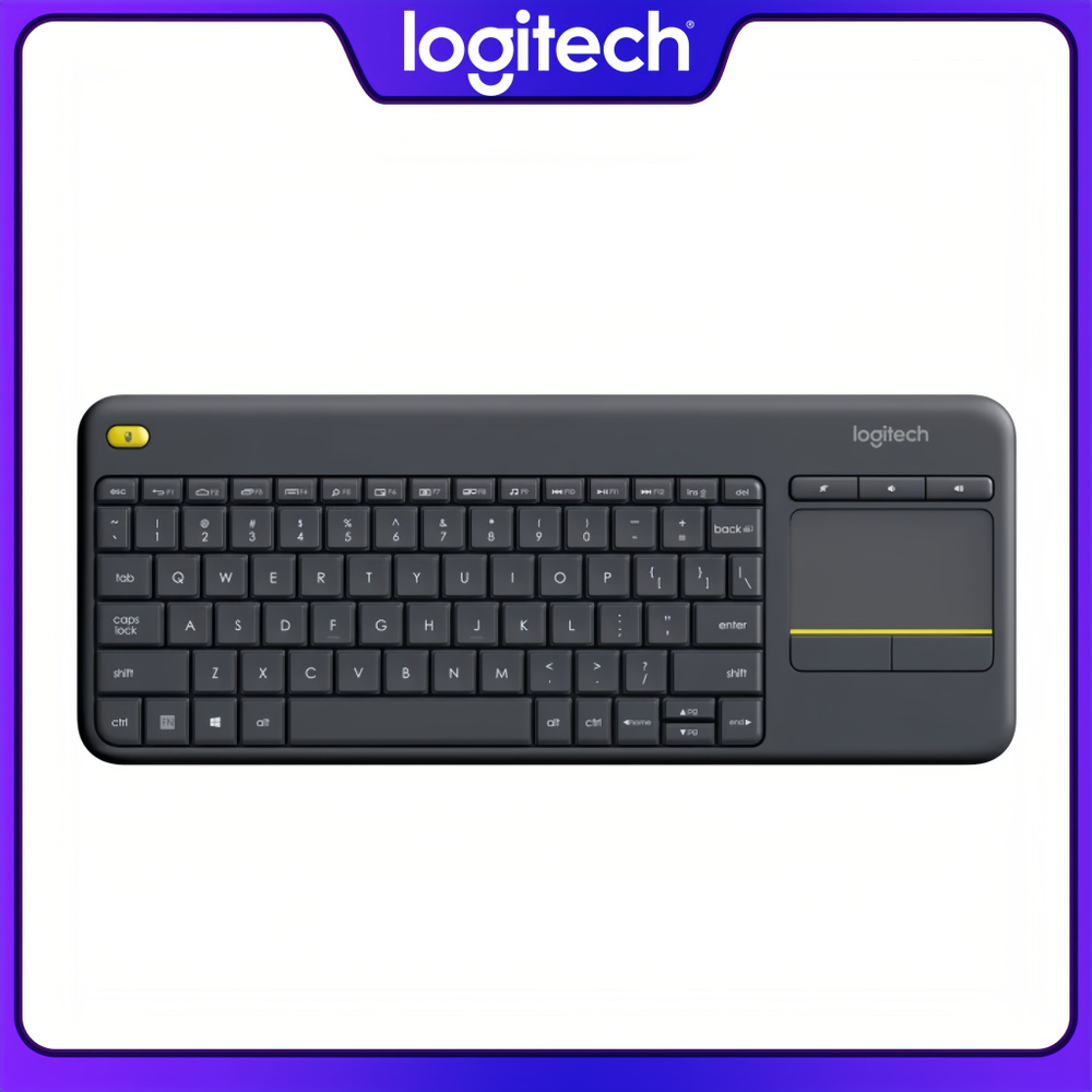 Logitech Клавиатура беспроводная Logitech K400 PLUS, Английская ...