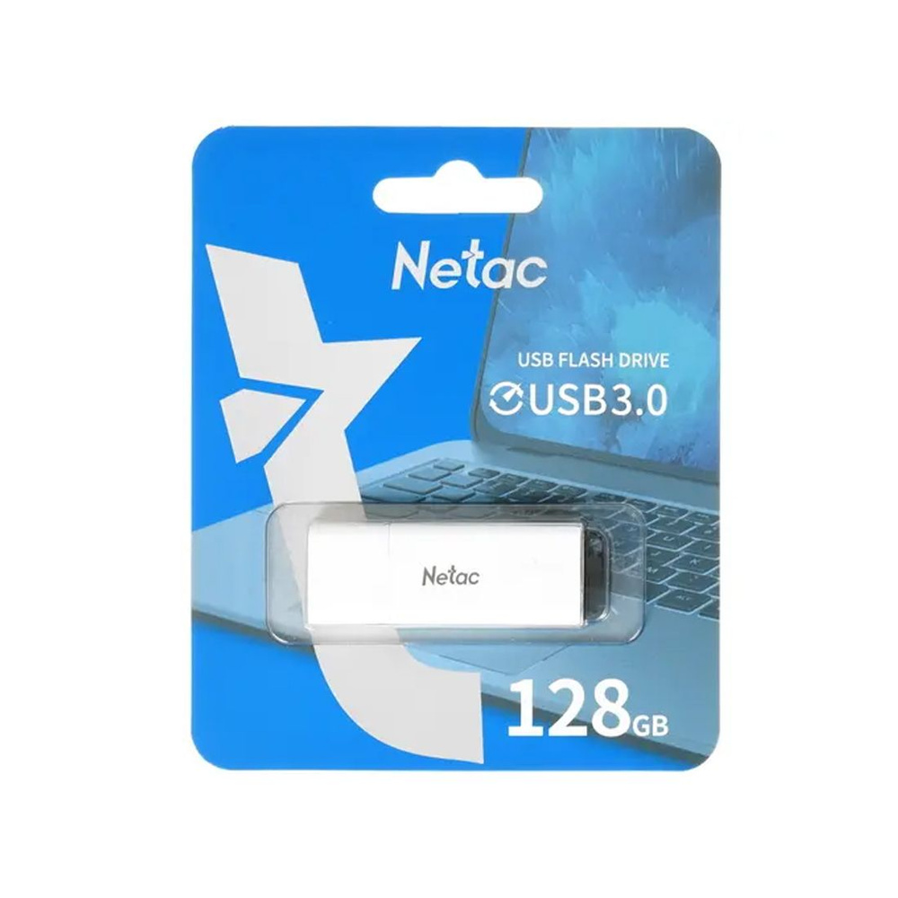Netac NT03U185N 128 ГБ USB-флеш-накопитель, USB Type-A, NT03U185N-128G-30WH, белый #1