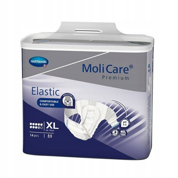 Подгузники для взрослых MoliCare Premium Elastic, размер XL, 14 шт (9К)  #1