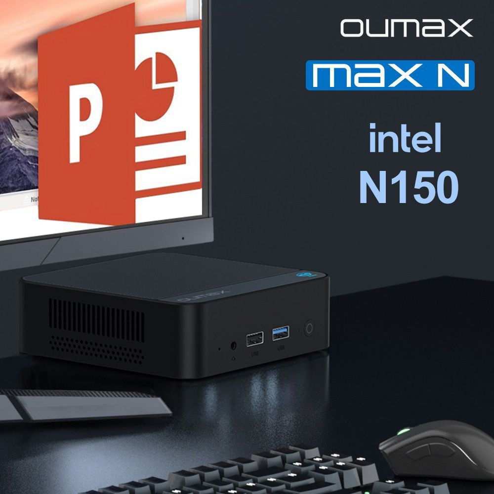 OUMAX Мини-ПК MAX N (Intel N150, RAM 16 ГБ, SSD 500 ГБ, Intel UHD Graphics Xe 24EUs, Windows)  #1