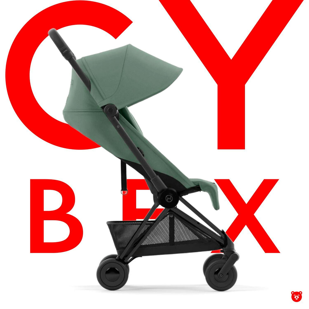 Cybex Coya Прогулочная коляска, рама Matt Black/текстиль Leaf Green #1