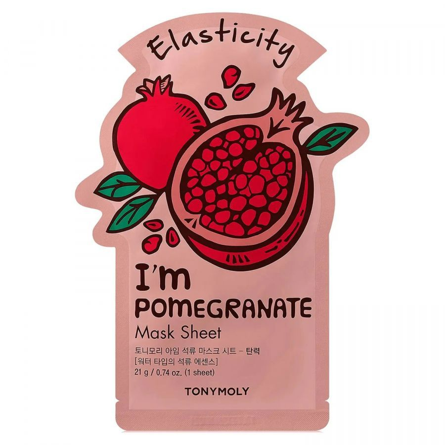 Tonymoly Антивозрастная тканевая маска для лица I'am Pomegranate Mask Sheet - Elasticity, с экстрактом #1