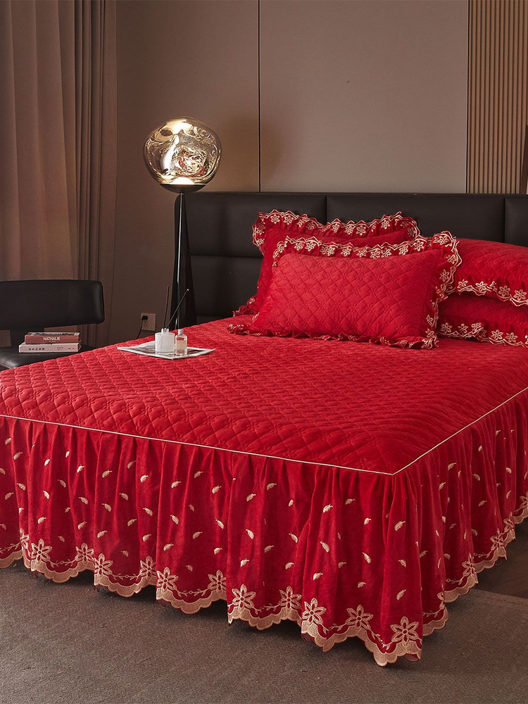 AiWinsure Покрывало с наволочками Velvet bedspreads, Вельбоа с размерами: 200 x 150 см  #1