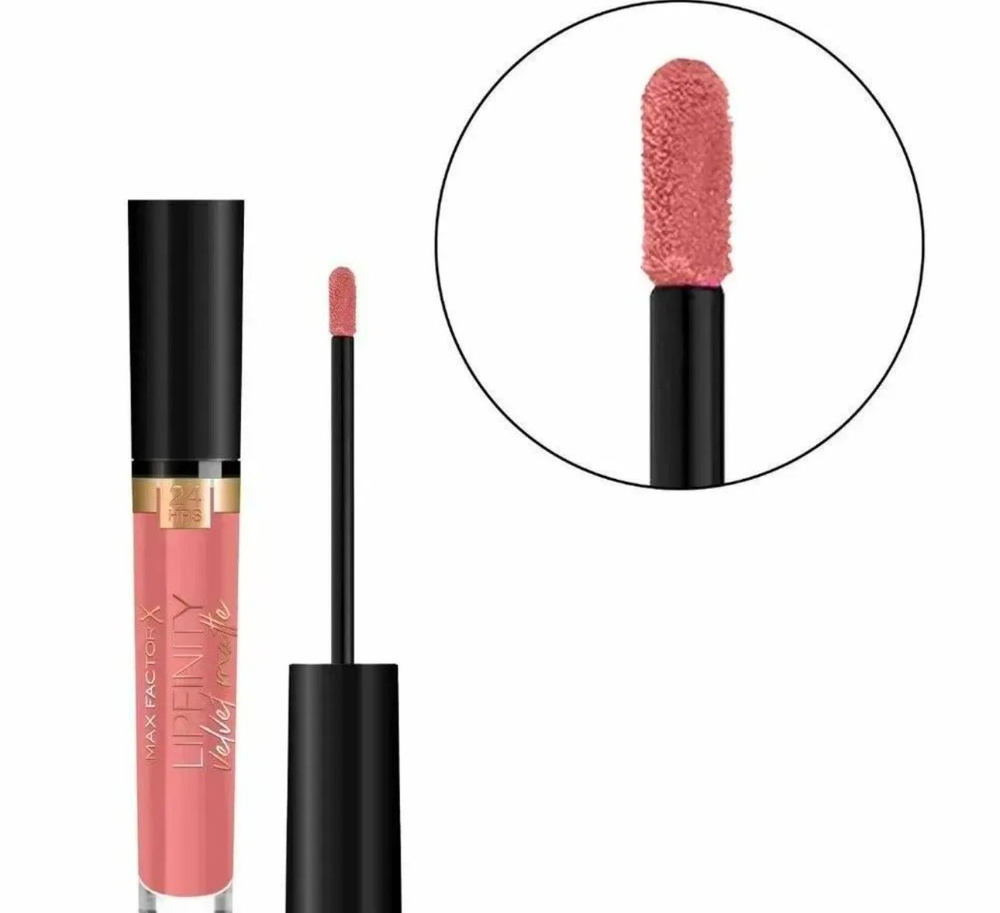 MAX FACTOR Помада для губ матовая LIPFINITY, № 45 Posh Pink, 3.5 мл #1