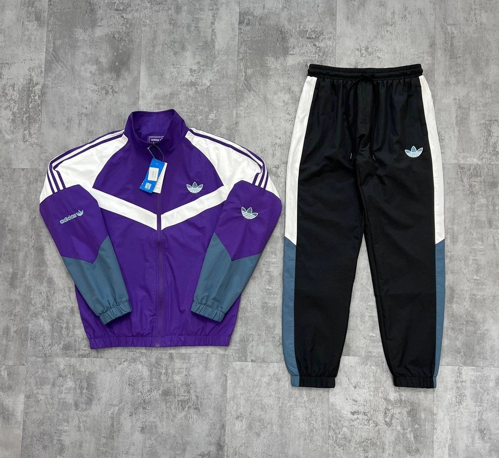 Костюм спортивный Мужской adidas фиолетовый, размер 50 купить c ...