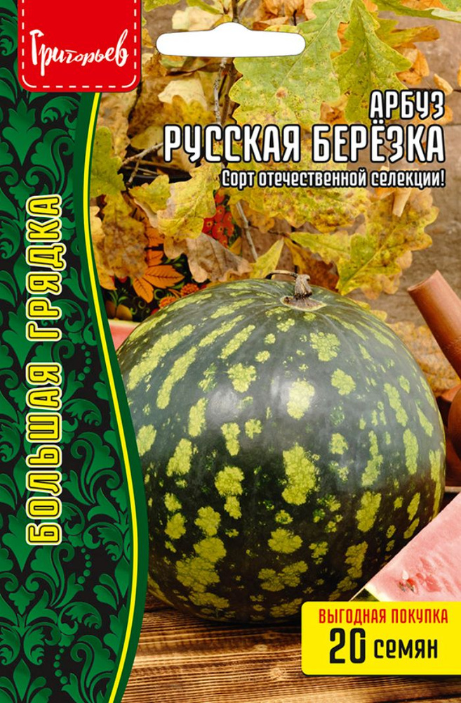 Семена Арбуз Русская Березка 5шт. #1