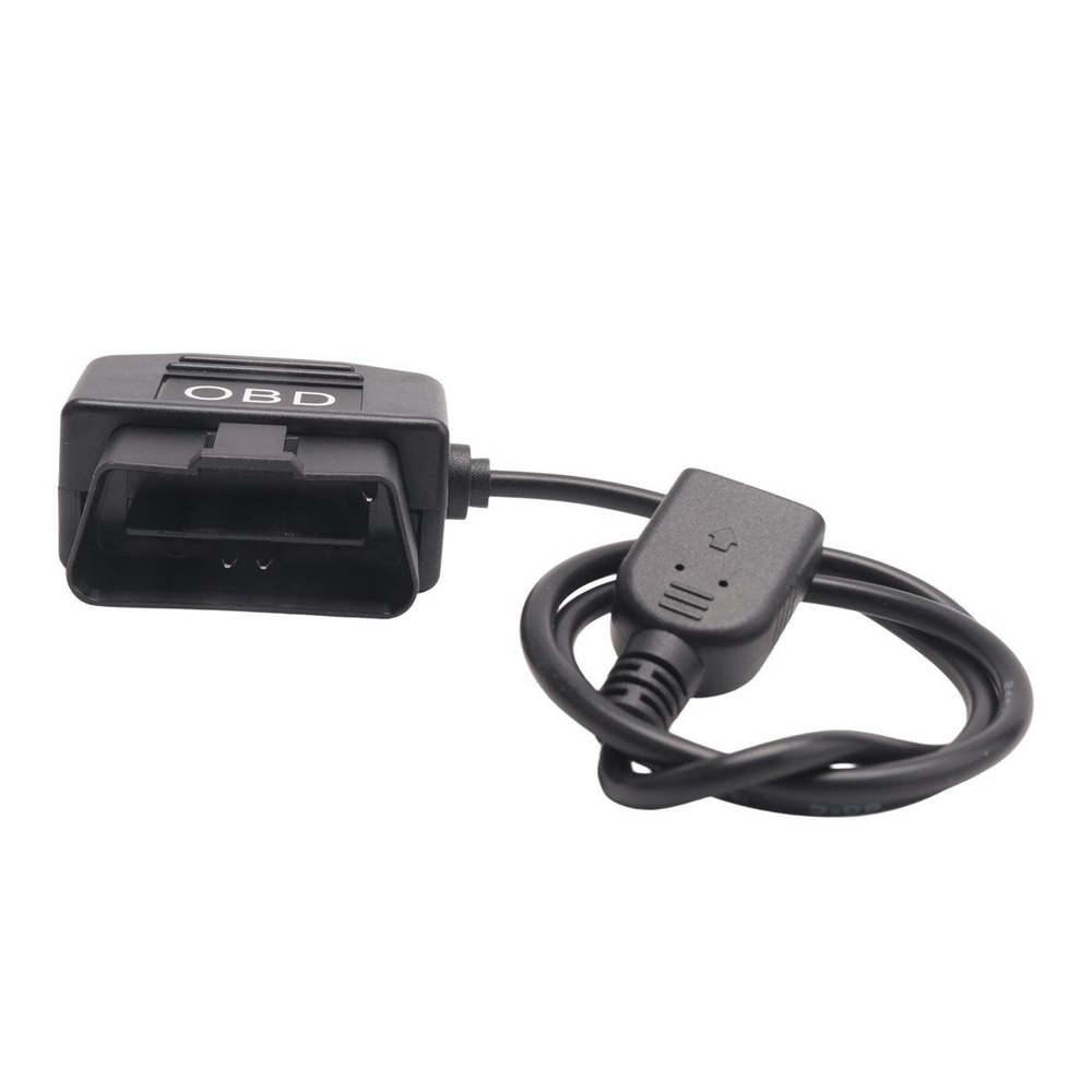Автомобильный зарядный кабель USB 5 В 3 А на 24 часа, комплект для подключения OBD-адаптера (черный) #1