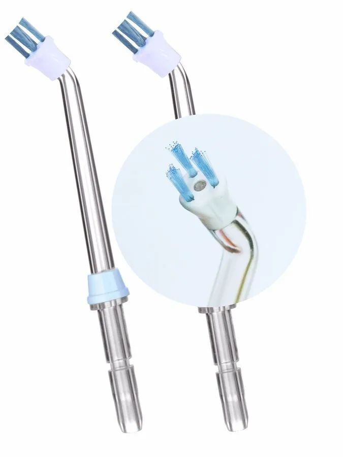 Насадки для ирригаторов Donfeel, Waterpik c 4-мя щеточками для имплантов, брекетов, коронок #1
