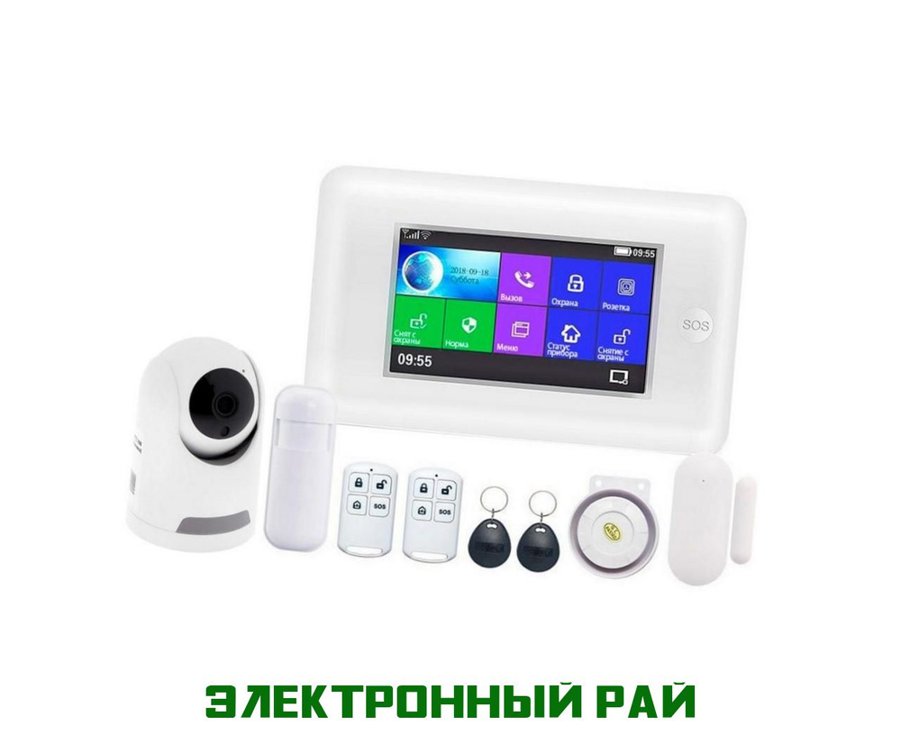 GSM/WI-FI сигнализация с датчиком движения и удаленным просмотром HDcom 266-ASW5-8GS и Страж Галактика-GSM #1