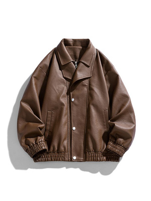 Leather Brown Jacket купить на OZON по низкой цене