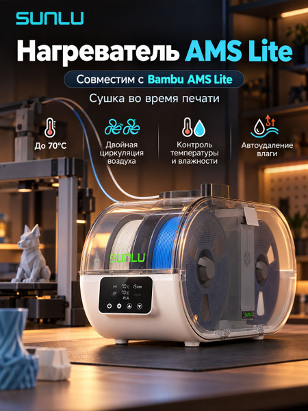 Нагреватель сушилка для филамента SUNLU AMS Lite Heater, совместимо с ...