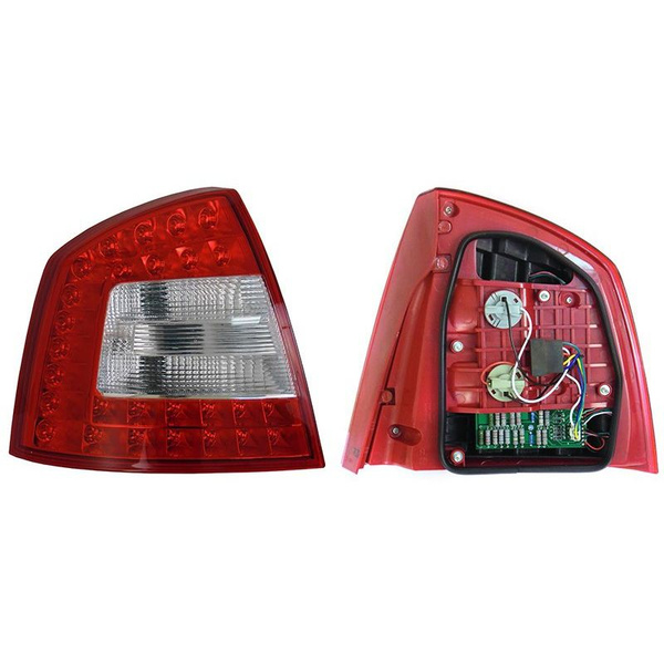 Фонарь задний Skoda Octavia 08-13 (Слева/ Диоды/ 4D SED)