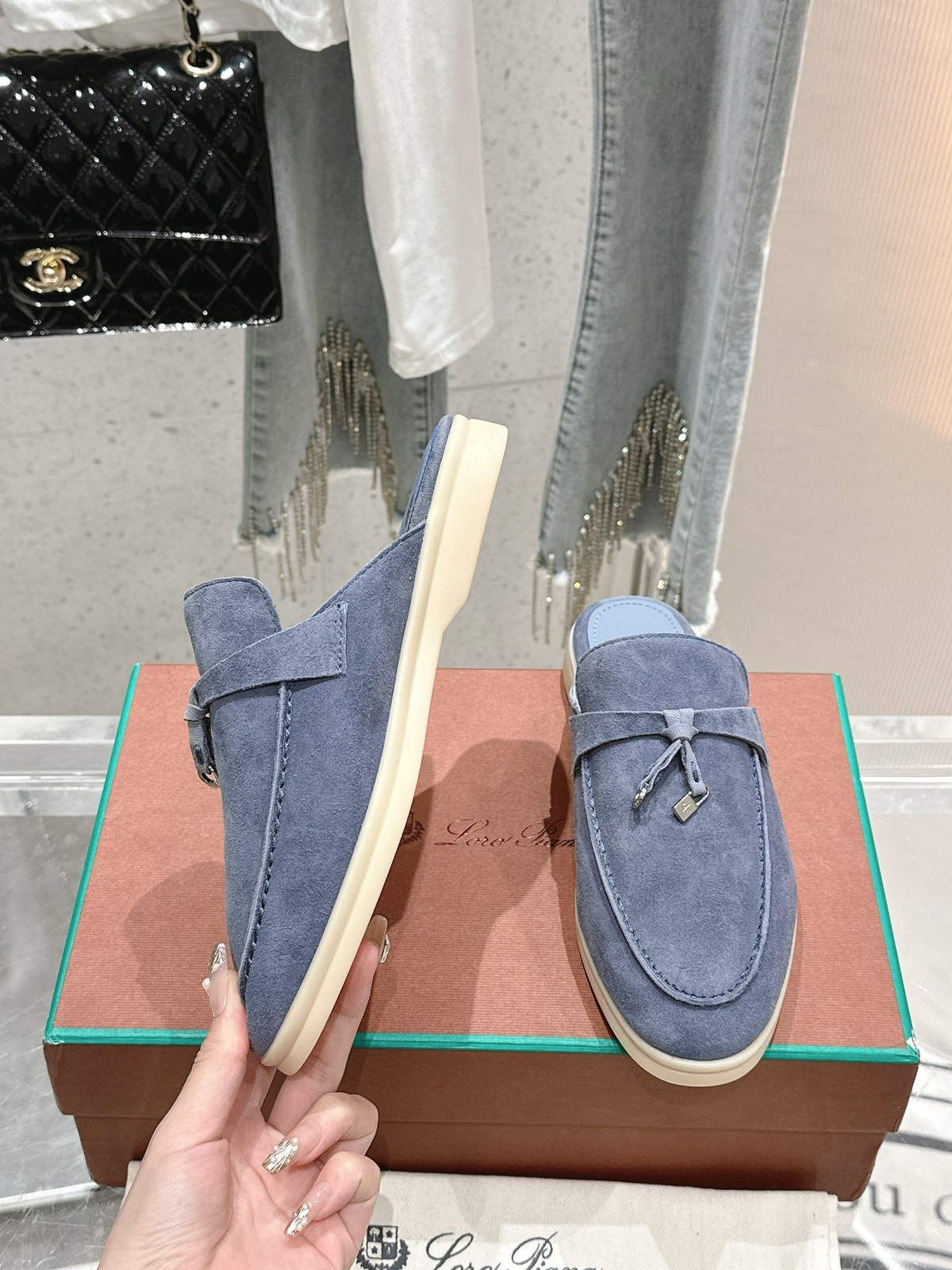 Лоферы Женский Lora Piano серый, размер 38 Без каблука На любой сезон 3 ...