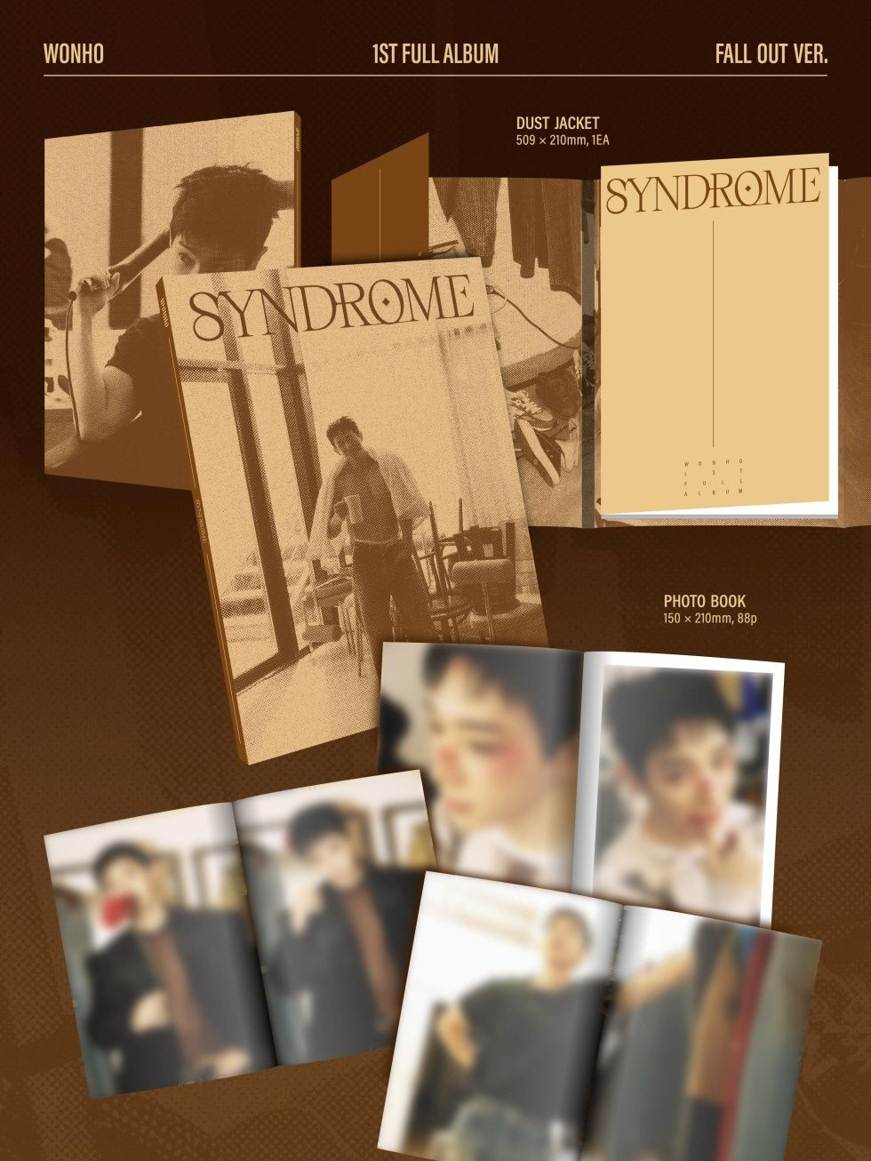 Альбом WONHO - SYNDROME 1st Full Album RANDOM Version