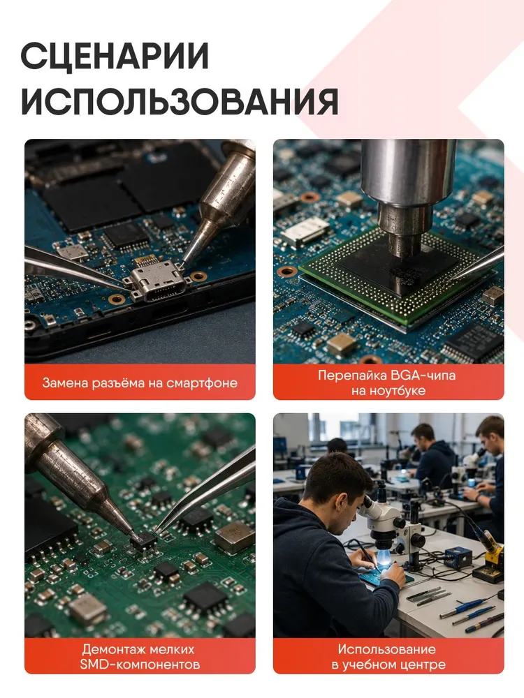 Паяльная станция W.E.P 936A 60Вт 480С антистатическая. Профессиональный паяльник с регулировкой температуры, керамическим нагревателем и жалом 900M. Для мастеров по ремонту электроники, 60 Вт, фото 2