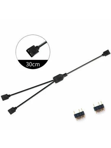 Удлинитель кабеля EPS 4-pin/3-pin fan, 0.29 м, черный