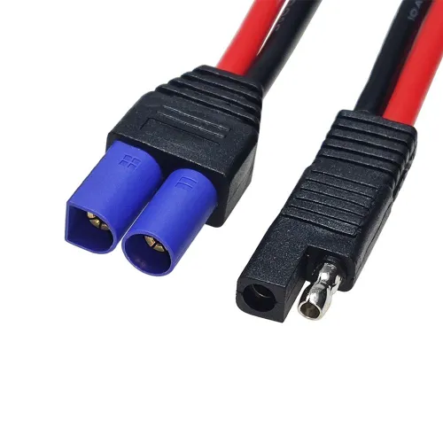 Высококачественный удлинительный кабель питания SAE-EC5 с вилкой SAE и проводом EC5 (пластик).