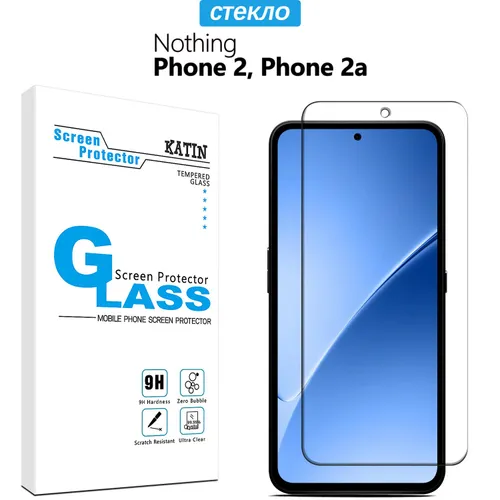 Защитное стекло, KATIN, подходящее для Nothing Phone 2 Phone 2a, простой в установке, без рамок, без