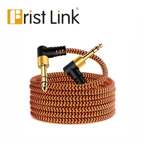 Аудиокабель 6.3 мм, 2.00 м, коричневый