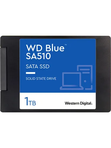 Western Digital 1 ТБ Внутренний SSD-диск Western Digital WDS100T3B0A Накопитель SSD WD Blue SA510 ,