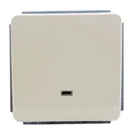Gusi Electric Extra Механизм переключателя 1- клавишного проходного с красным светоиндикатором, беже