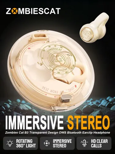 ZOMBIESCAT Наушники беспроводные с микрофоном, Bluetooth, хаки