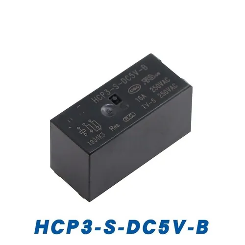 Реле электромагнитное HCP3-S-DC5V-B, 16А, 1НЗ (нормально замкнутый), 6-контактное, мощное