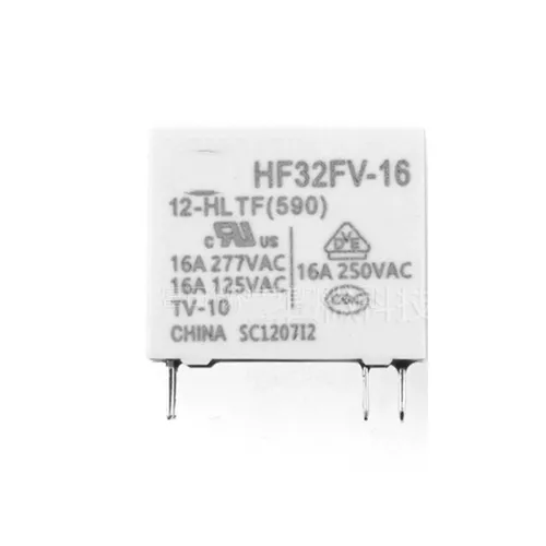 2pcs Реле HF32FV-16-12-HLTF 4 пина 16А 1НО (нормально открытый контакт)