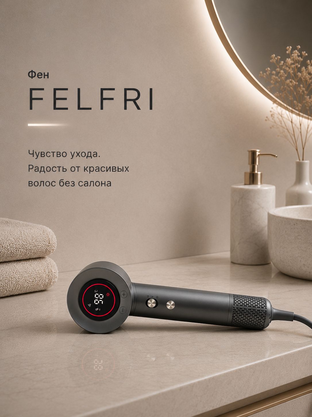 Фен для волос профессиональный с диффузором мощный 15 температурных режимов, высокоскоростной электрический фен с ионизацией для сушки и укладки, 1600 Вт, скорость мотора 110000 об/мин BY-569