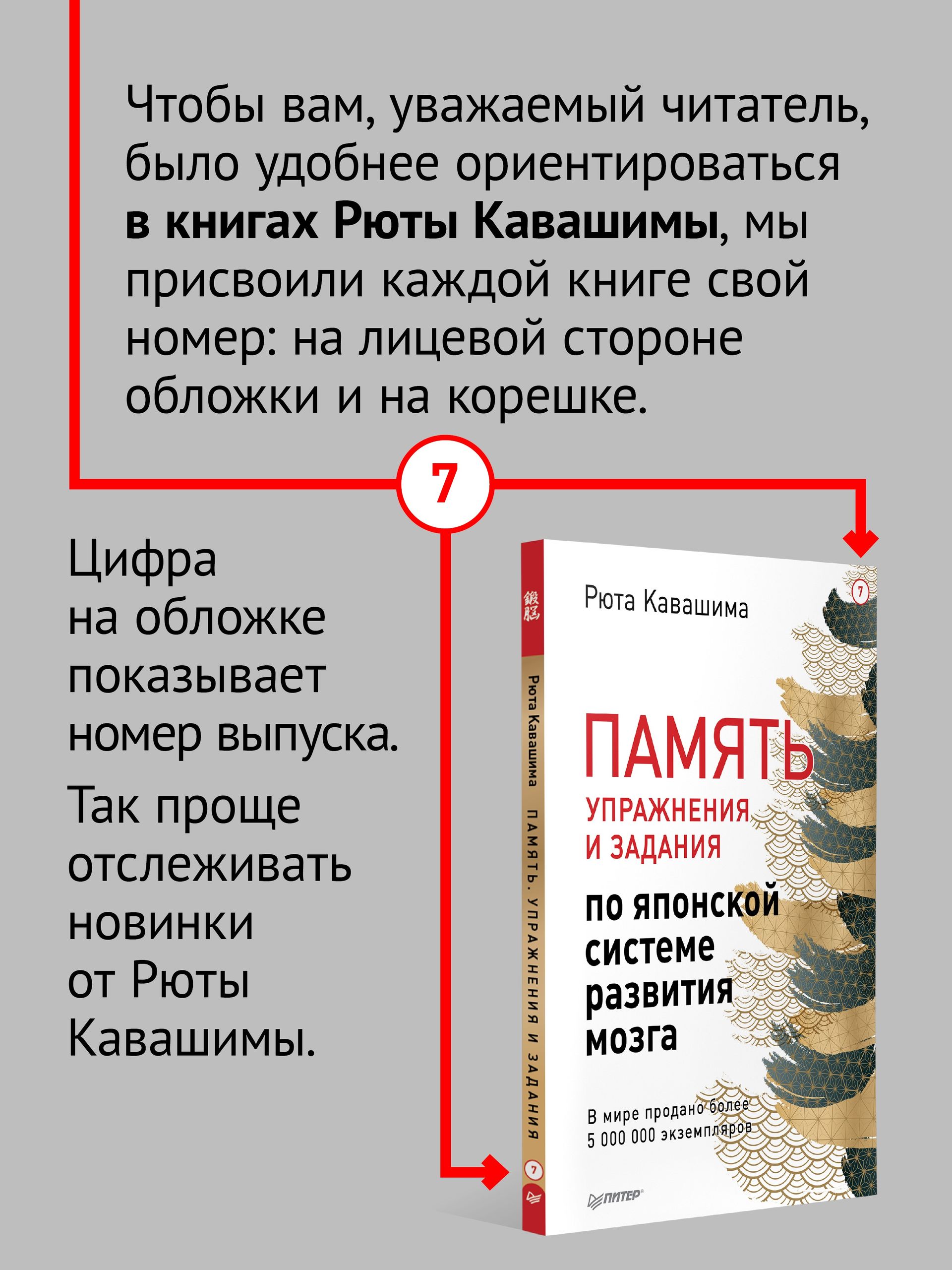 Память. Упражнения и задания по японской системе развития мозга | No wo Kitaeru Otona no Keisan Doriru vol. 7 - Ozon image 1