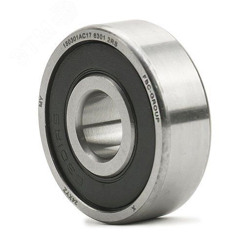 Подшипник шариковый радиальный FBC 6301 2RS, 12 37 12 мм
